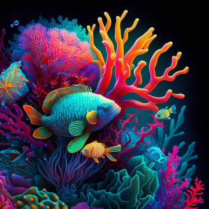A vibrant coral reef teeming with diverse marine life in the Florida Keys, illustrating why coral reefs are important for humans.